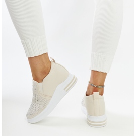 Beige wedge sneakers från Fossacesia 1