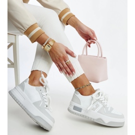 Vita och gråa Galit sneakers med tjock sula 1