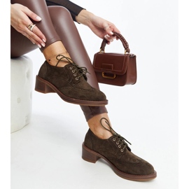 Gröna högklackade mockaskor från Tigard 1