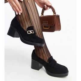 Svarta Aludra högklackade pumps 1