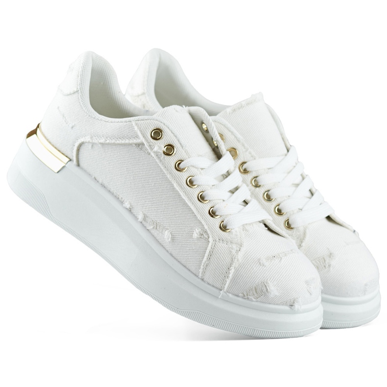 Dammode sportskor, fashionabla beige sportskor för våren 1