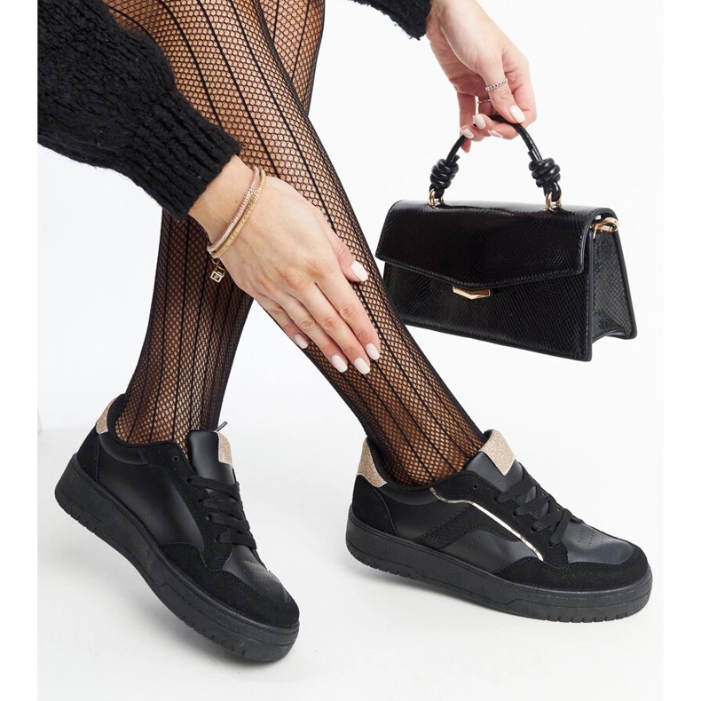 Walda svarta platåsneakers 1