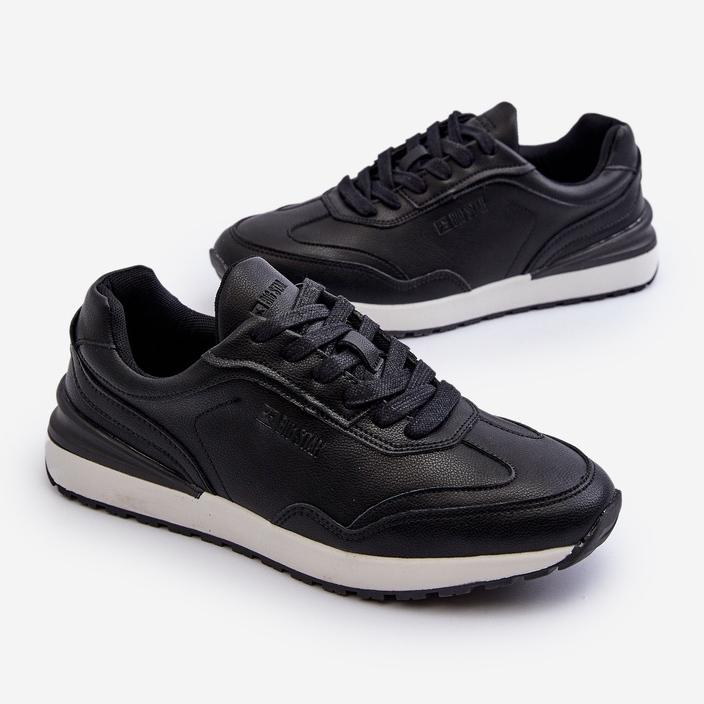 Lädersneakers för män Big Star NN174287 Svart 1