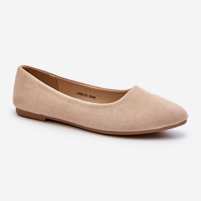 Ballerina i mocka dam Beige Kommia 1