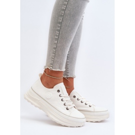 Sneakers för kvinnor på en massiv sula Big Star NN274126 Vit 3