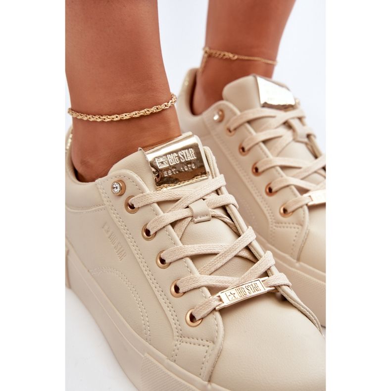 Damsneakers Big Star NN274210 Beige 1