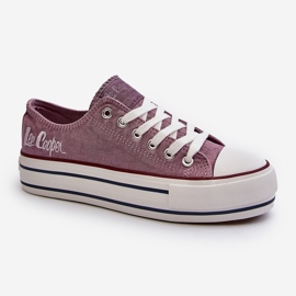 Sneakers dam med tjock sula Lee Cooper LCW-24-31-2219 Lila purpur 2