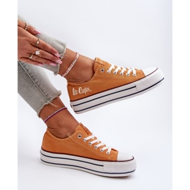 Sneakers dam med tjock sula Lee Cooper LCW-24-31-2216 Orange 2