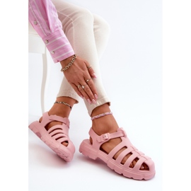 Kvinnors skum romerska sandaler Rosa Gasaria 9