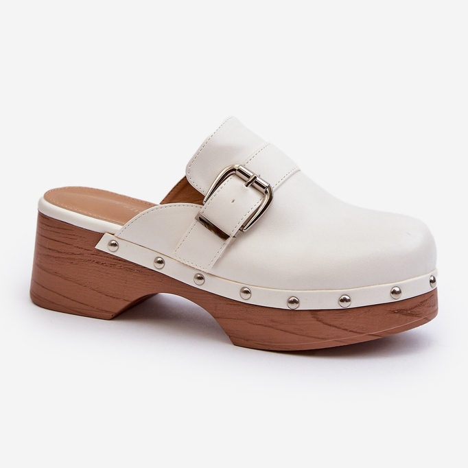 Kvinnors flip-flops träskor med spänne Vit Seprilla 1