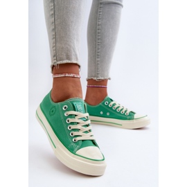 Låga sneakers för kvinnor Big Star NN274268 Grön 10