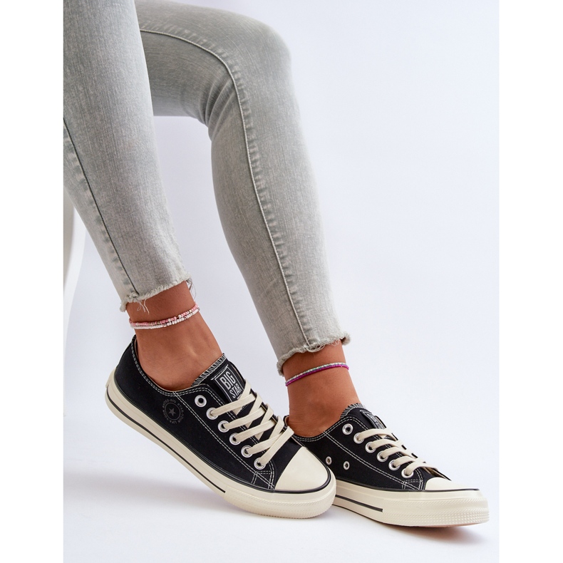 Låga sneakers för kvinnor Big Star NN274269 Svart 2