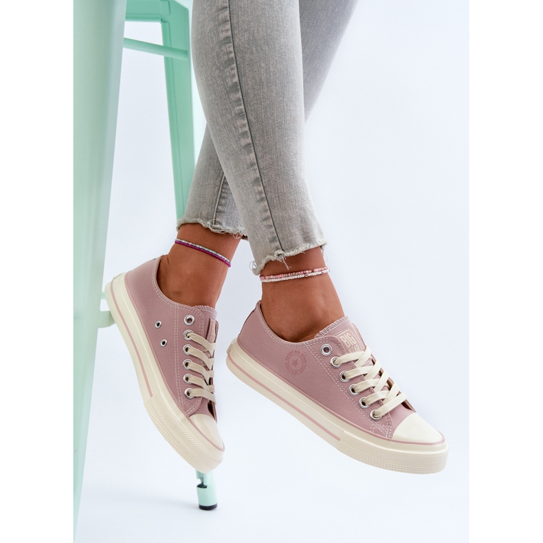 Låga sneakers för kvinnor Big Star NN274270 Rosa 2