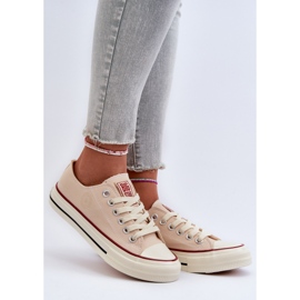 Låga sneakers för kvinnor Big Star NN274272 Beige 6