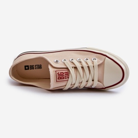 Låga sneakers för kvinnor Big Star NN274272 Beige 10
