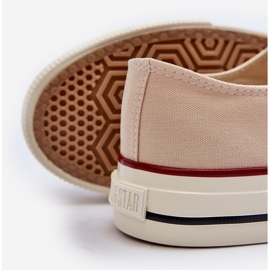 Låga sneakers för kvinnor Big Star NN274272 Beige 4