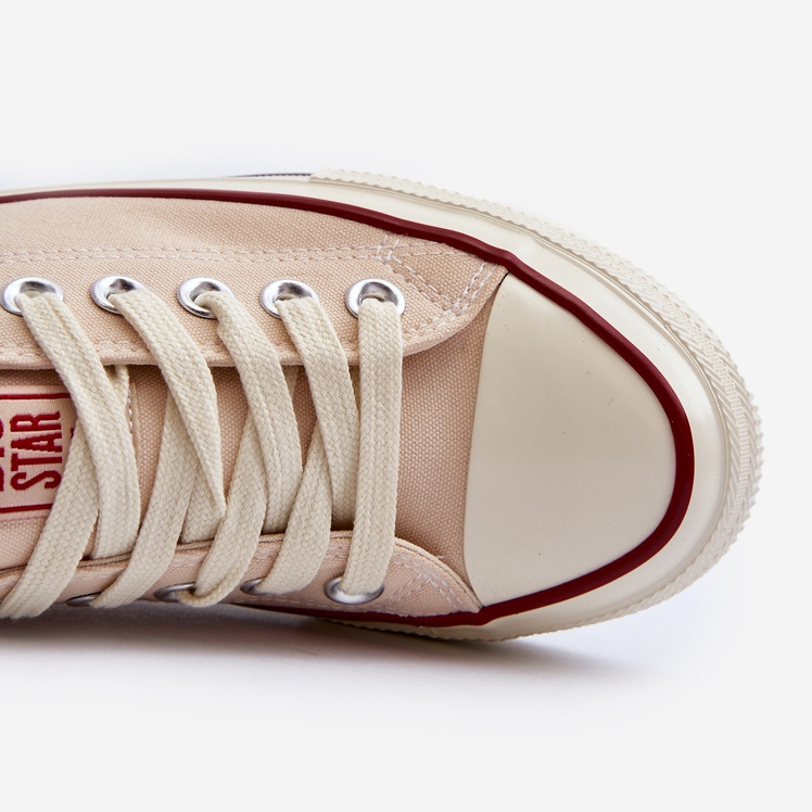 Låga sneakers för kvinnor Big Star NN274272 Beige 1