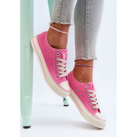 Låga sneakers för kvinnor Big Star NN274271 Rosa 3