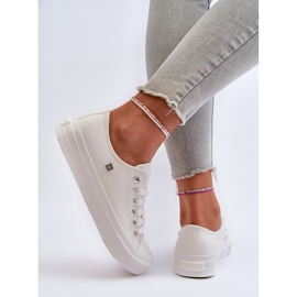 Klassiska damsneakers Big Star NN274285 Vit 19