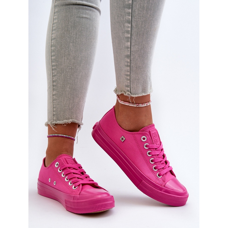 Klassiska damsneakers Big Star NN274290 Fuchsia rosa 2