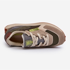 Sportskor Herr Sneakers Memory Foam System Big Star NN174345 Khaki grön 2