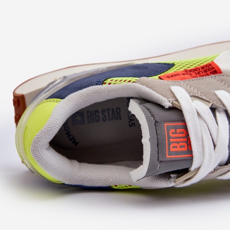 Herrsportsneakers Memory Foam System Big Star NN174344 Grå 2