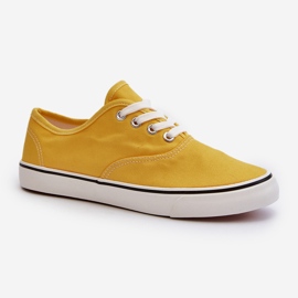 Klassiska Gula Sneakers Dam Sneakers Olvali 1