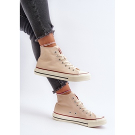 Höga sneakers för kvinnor Big Star NN274278 Beige 1