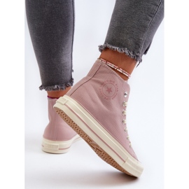 Höga sneakers för kvinnor Big Star NN274277 Rosa 1