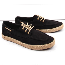 Mocka herrskor, mockasiner, svarta espadrillor Big Star NN174051 1