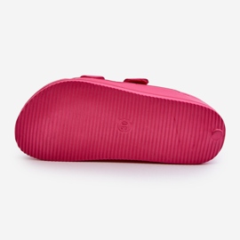 Lätta barnsandaler med spännen Big Star NN374545 Fuchsia rosa 1