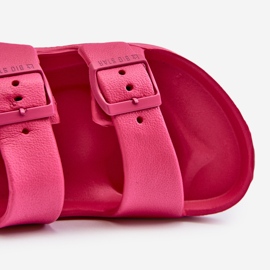 Lätta barnsandaler med spännen Big Star NN374545 Fuchsia rosa 2