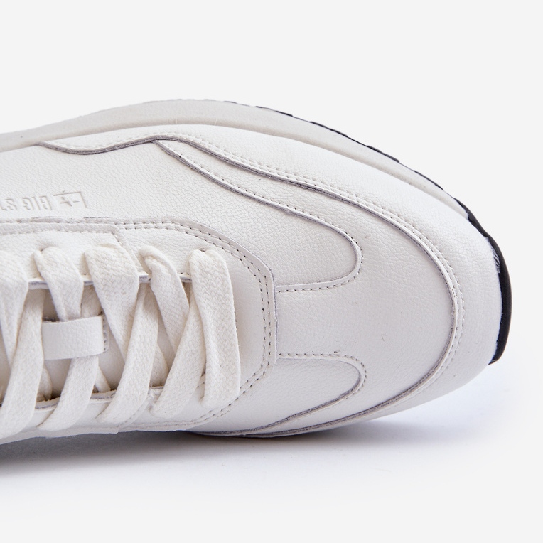 Lädersneakers för män Big Star NN174288 Vit 1