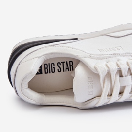 Lädersneakers för män Big Star NN174288 Vit 2