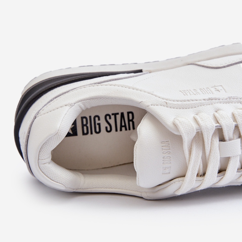 Lädersneakers för män Big Star NN174288 Vit 2