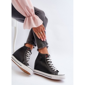Wedge Sneakers för kvinnor Cross Jeans NN2R4005 Svart 2