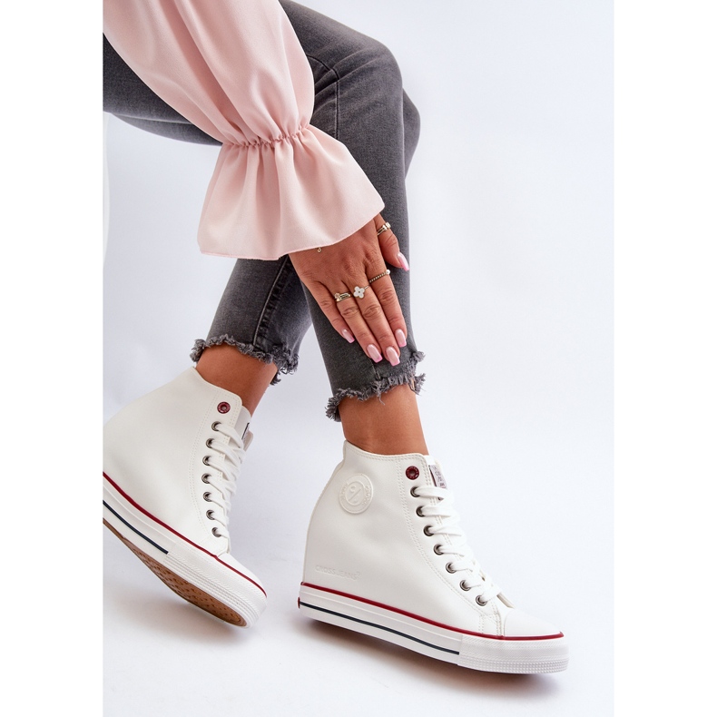 Wedge Sneakers för kvinnor Cross Jeans NN2R4004 Vit 1