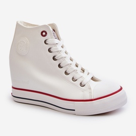 Wedge Sneakers för kvinnor Cross Jeans NN2R4004 Vit 2