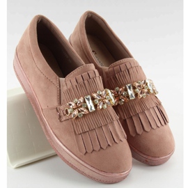 Slipons på en pärlsula t277p Rosa 2