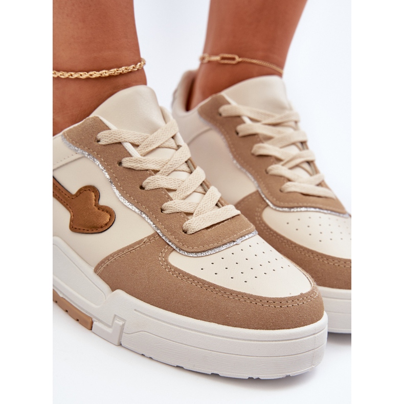 Platform Sneakers dam Beige Zeparine 2