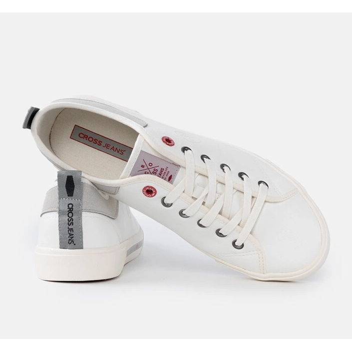 Vita Cross Jeans sneakers för män 1
