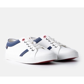 Vita Cross Jeans sneakers för män 1