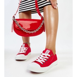 Red women's Cross Jeans sneakers röd 3