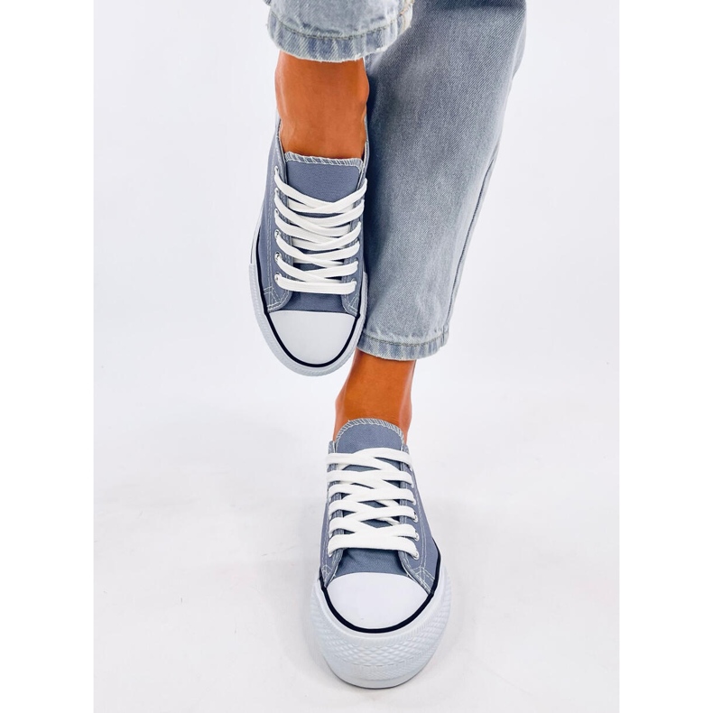 Klassiska damsneakers Fargis L.BLUE blå 1