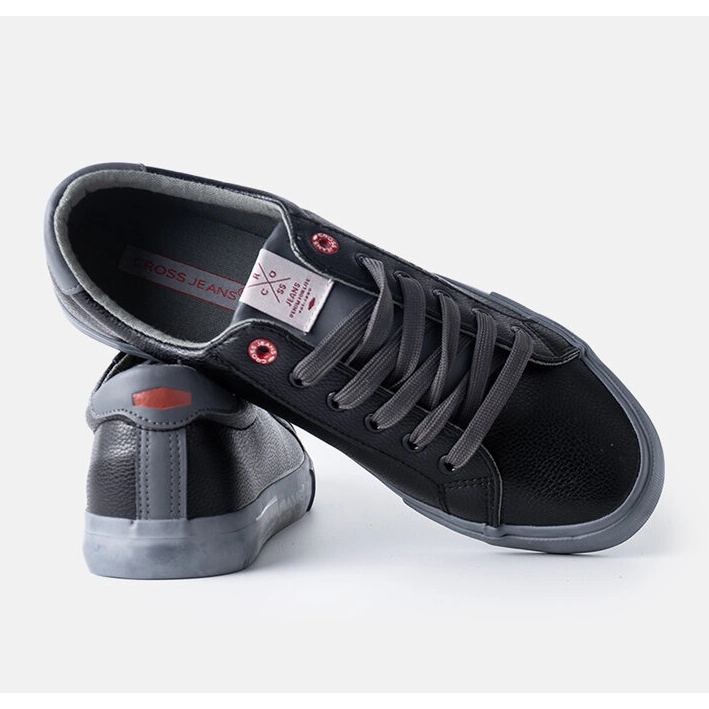 Svarta och gråa Cross Jeans sneakers för män 1