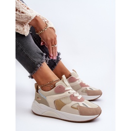 Platform Sneakers för kvinnor Flerfärgade Lenivia beige 1
