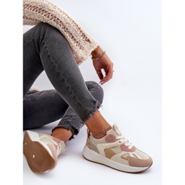 Platform Sneakers för kvinnor Flerfärgade Lenivia beige 2