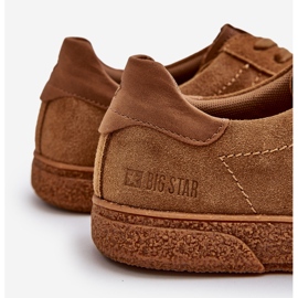 Sneakers i mocka för män Big Star NN174186 Camel brun 1