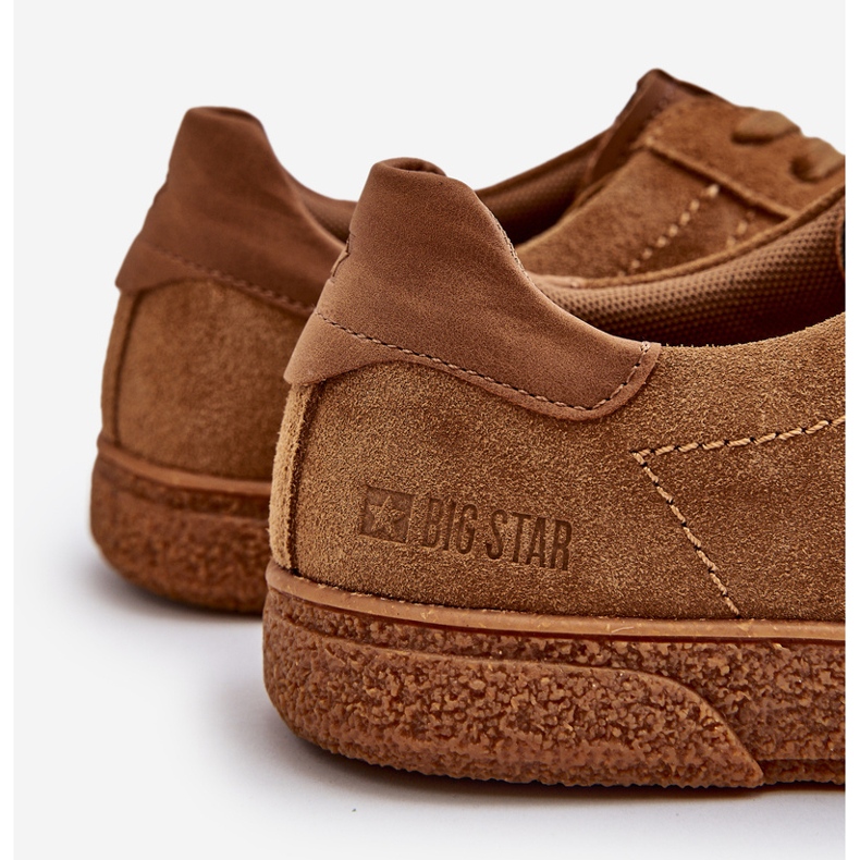 Sneakers i mocka för män Big Star NN174186 Camel brun 1
