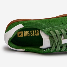 Sneakers i mocka för män Big Star NN174188 Grön 2